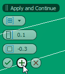 Plus sign button on Bevel caddy