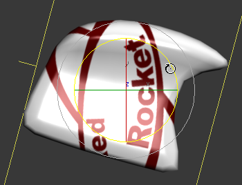 Use the Z handle on the Rotate gizmo