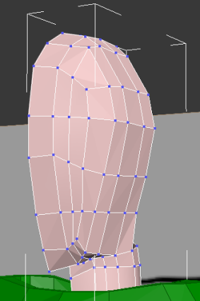 Face vertices welded