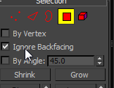 Ignore Backfacing Check Box